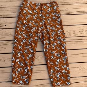 Super Cute Floral Crop Pants